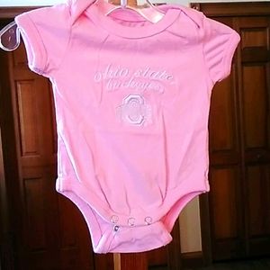 Pro Player infant pastel pink Ohio State onsie